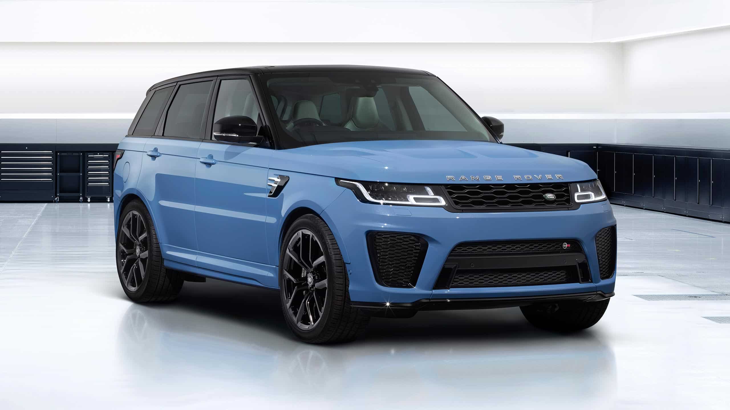 Blue Range Rover