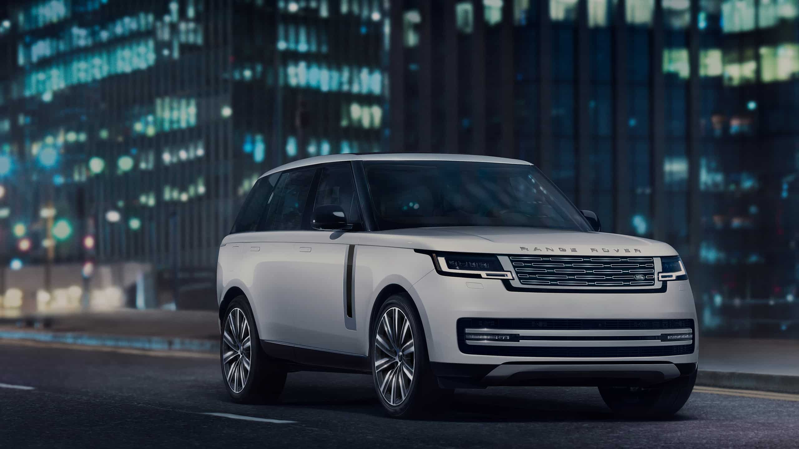 Range Rover Parked in city street