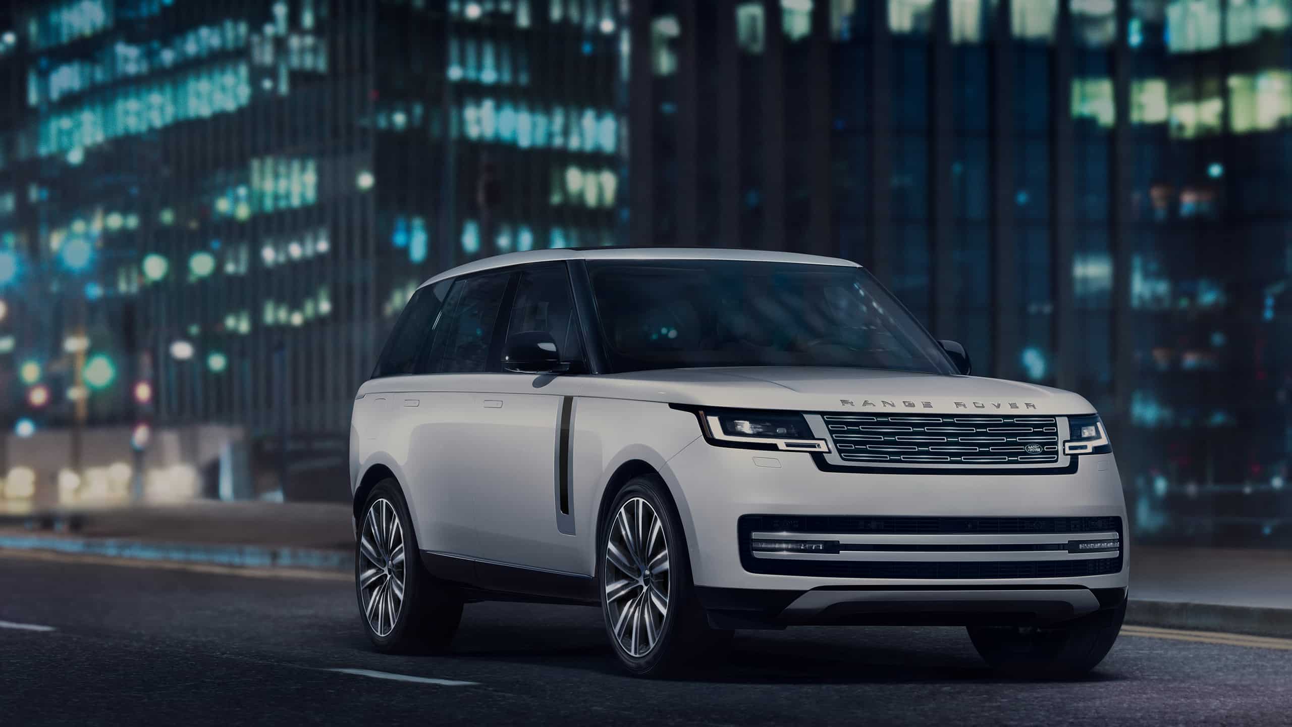 Range Rover Parked in city street