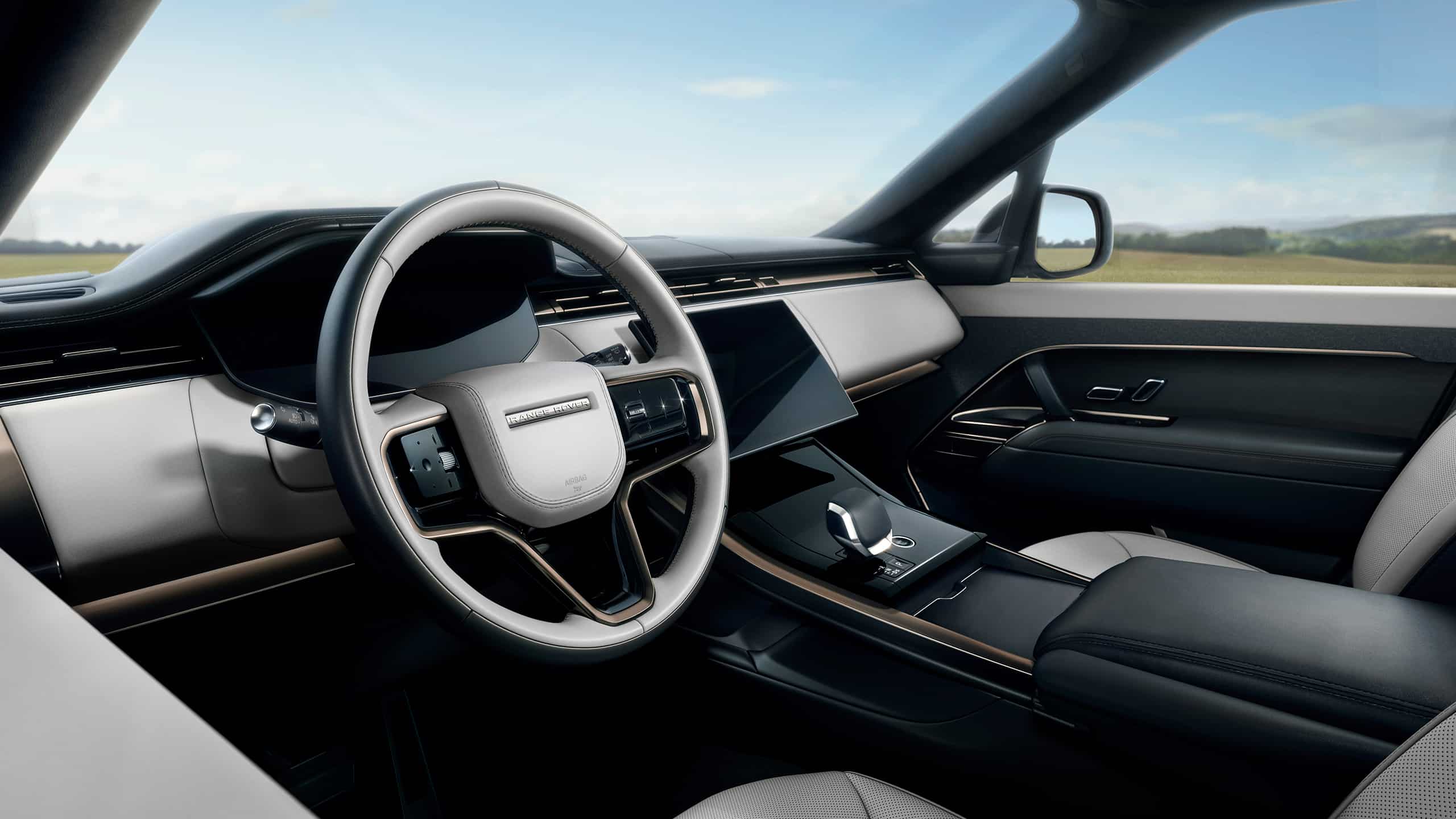 Range Rover Sports blue velocity Interior view