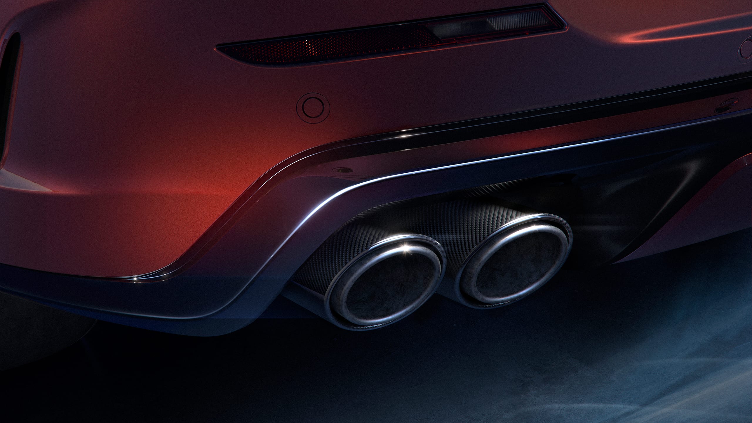 Range Rover Sport Firenze Red Exhaust View 