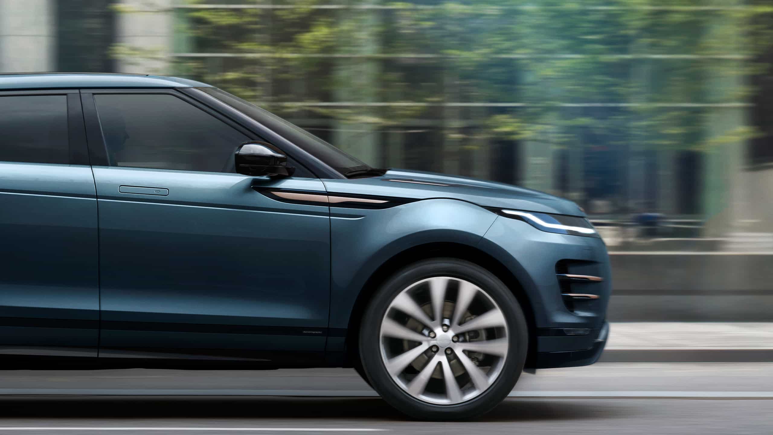Side view of the Range Rover Evoque