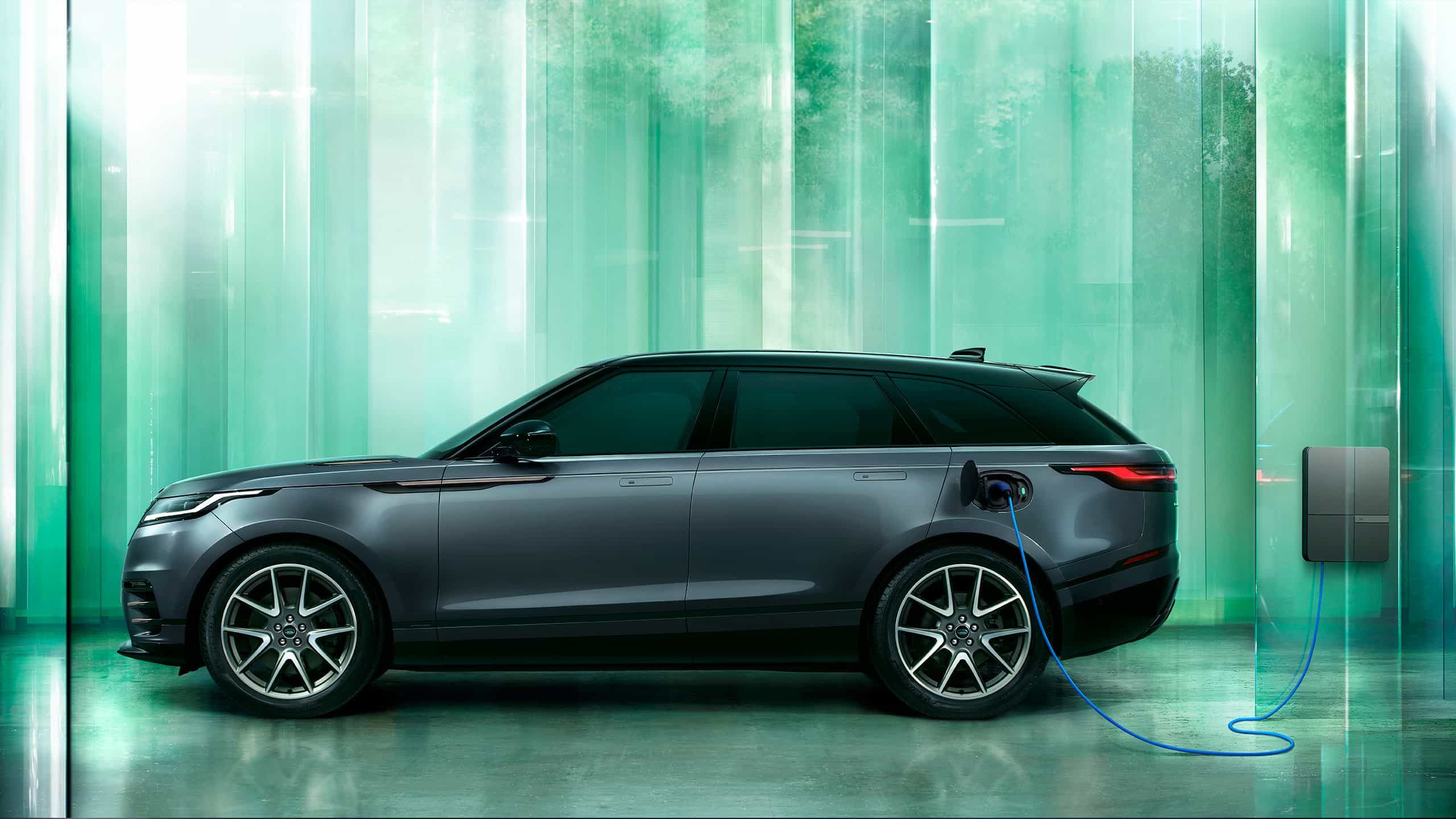 Range Rover velar Parked in EV charging Station