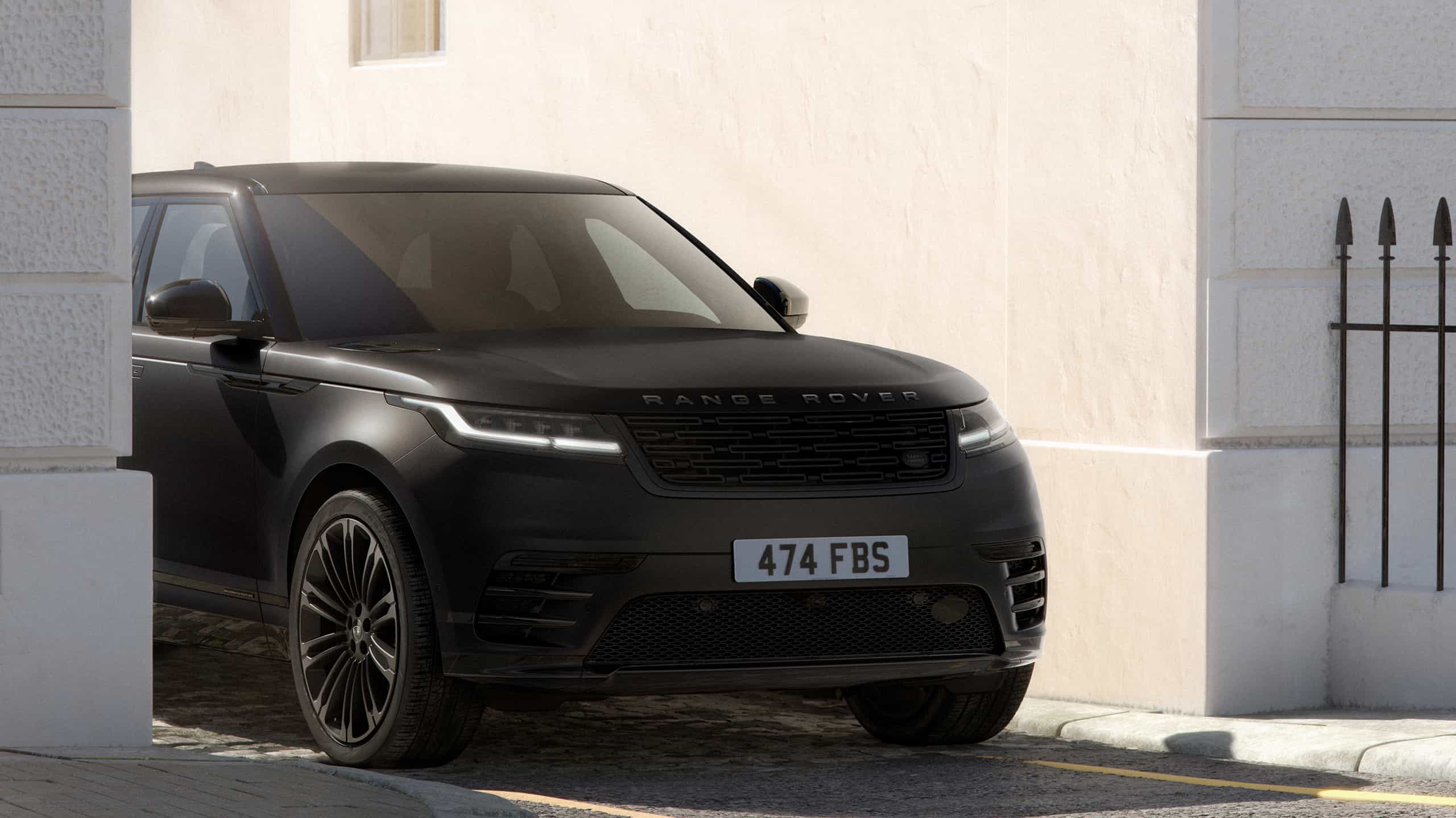 Range Rover Velar belgravia satin driving on road